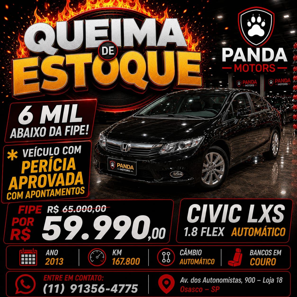 foto do veículo Honda Civic  honda civic lxs 2013