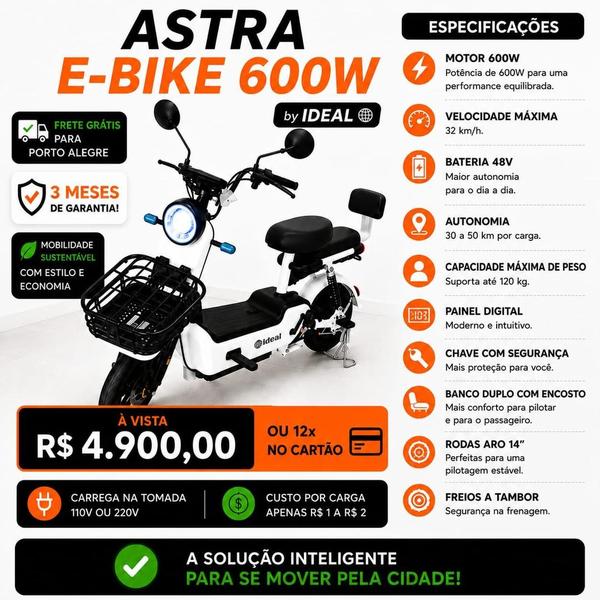 IDEAL ASTRA E-BIKE 600W