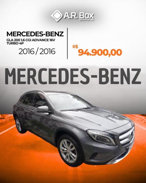 MERCEDES-BENZ GLA 200 1.6 CGI ADVANCE 16V TURBO 4P