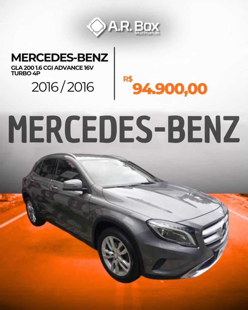 MERCEDES-BENZ GLA 200 1.6 CGI ADVANCE 16V TURBO 4P