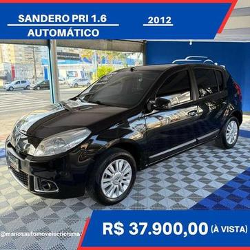 RENAULT SANDERO 1.6 PRIVILEGE 16V FLEX 4P AUTOMATICO